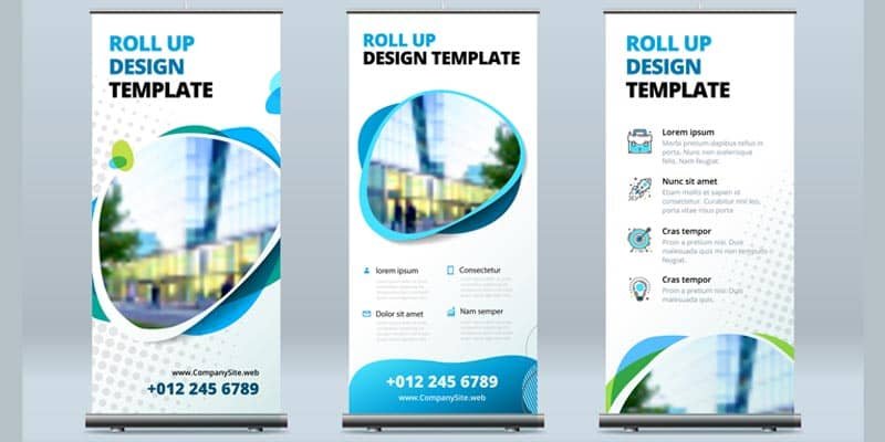 retractable banners around you v1 promotional products Canada